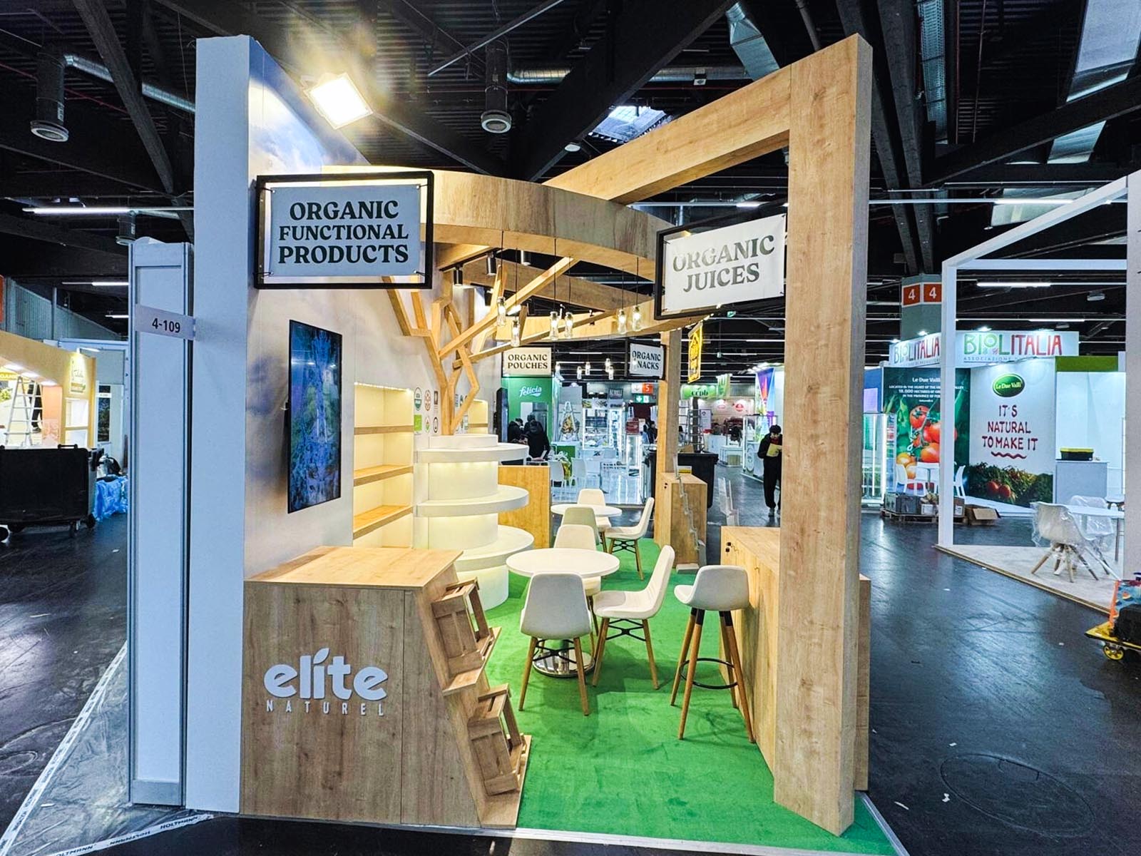 BIOFACH 2025 - Custom exhibition stand design by UNIO Exhibition in Nuremberg, Germany