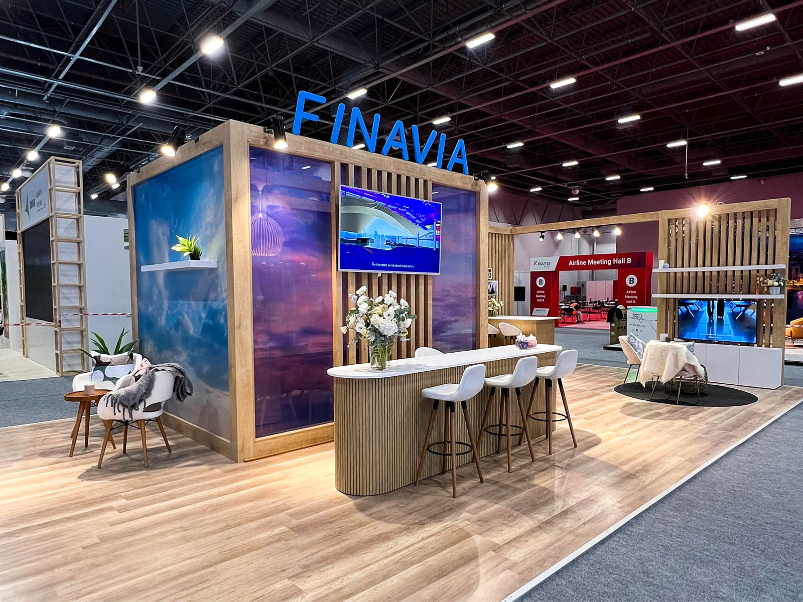 ROUTES WORLD 2023 - Custom exhibition stand design by UNIO Exhibition